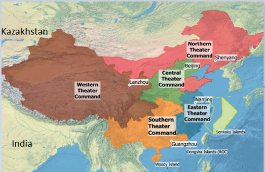 PLA theater command structure.